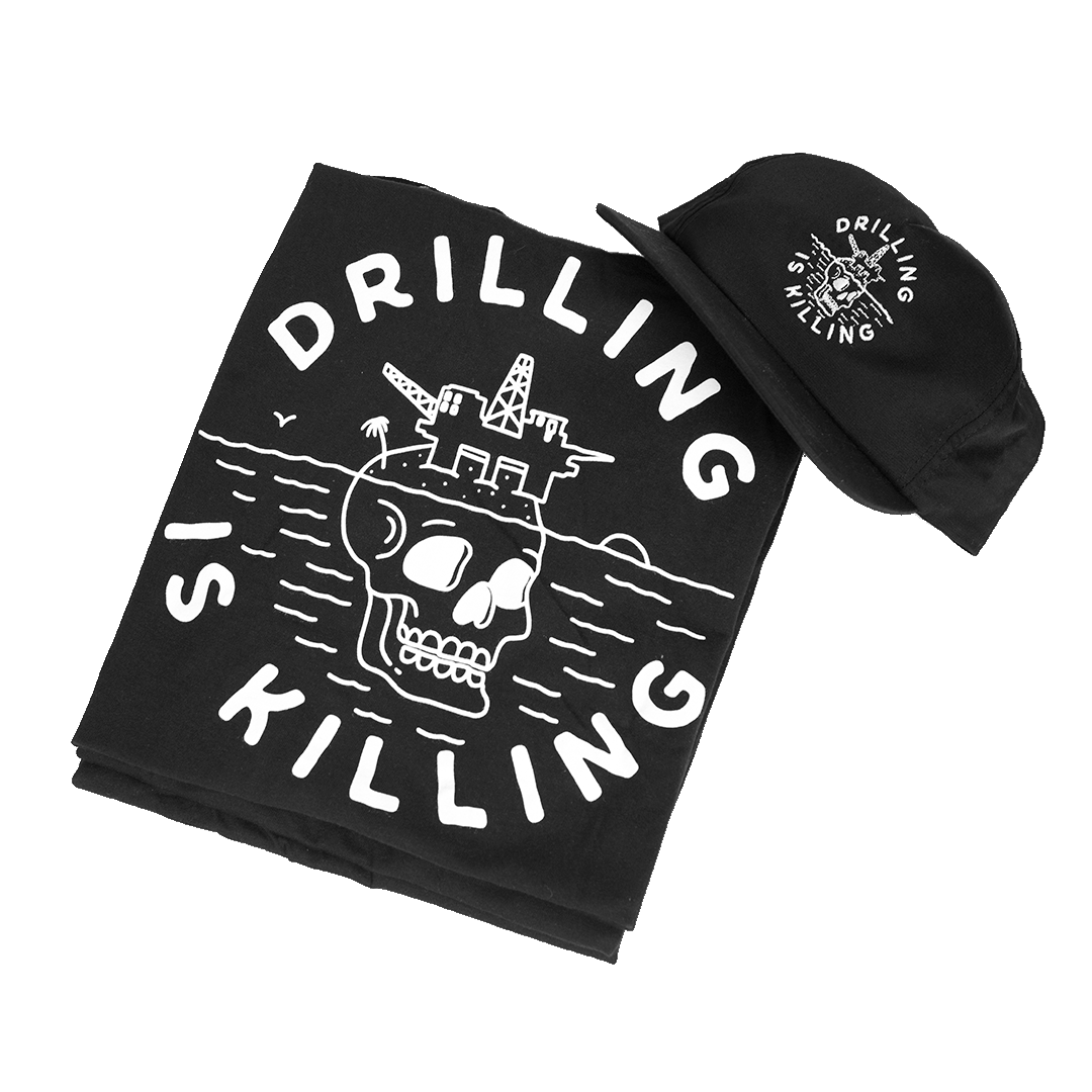 Drilling is Killing shirt and hat